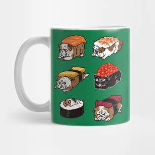 Sushi English Bulldog Mug